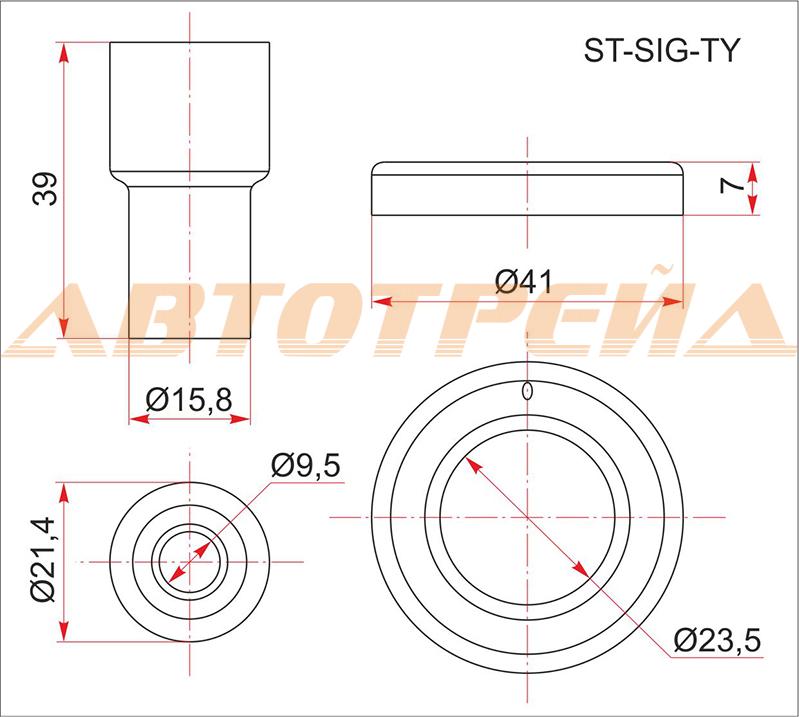Наконечник катушки с уплотнительным кольцом TOYOTA #SZ /#NZ /#ZZ /#MZ# /#AZ /#UZ /#GR -серия 1G-FE