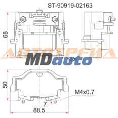 Катушка зажигания TOTOTA 3S-FE -96 ST19# /ST20# /SV4#, 4A /7A-FE -96 AT19#, 3RZ-FE 95- RZJ9# /RZN18# Катушка зажигания TOTOTA 3S-FE -96 ST19# /ST20# /SV4#, 4A /7A-FE -96 AT19#, 3RZ-FE 95- RZJ9# /RZN18#