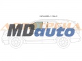 Стекло переднее левое опускное FORD EXPLORER 4D UTILITY 2011-