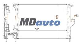 Радиатор двигателя RENAULT LOGAN /SANDERO 1.4 /1.6 с кондиционером 08- /RENAULT DUSTER 1.6 /2.0 без кондиционера Радиатор двигателя RENAULT LOGAN /SANDERO 1.4 /1.6 с кондиционером 08- /RENAULT DUSTER 1.6 /2.0 без кондиционера