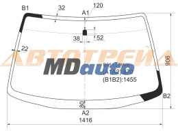 Стекло лобовое в клей MAZDA FAMILIA /323 /LASER 3 /4D 94-98 Стекло лобовое в клей MAZDA FAMILIA /323 /LASER 3 /4D 94-98