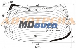 Стекло заднее с обогревом TOYOTA CROWN /ATHLETE #S17# 4D SEDAN 99- Стекло заднее с обогревом TOYOTA CROWN /ATHLETE #S17# 4D SEDAN 99-