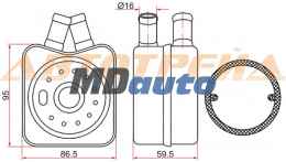 Радиатор масляный AUDI A2 00- /A3 96-03 /A4 96-08 /MITSUBISHI LANCER 07- /SKODA FABIA 99- /OCTAVIA 96- /VO Радиатор масляный AUDI A2 00- /A3 96-03 /A4 96-08 /MITSUBISHI LANCER 07- /SKODA FABIA 99- /OCTAVIA 96- /VO