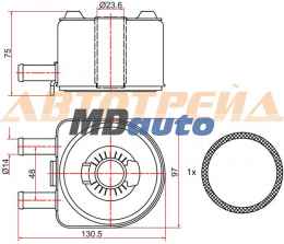 Радиатор масляный CITROEN BERLINGO 96- /JUMPER 94- /RELAY 02- /FIAT DUCATO 94- /PEUGEOT 307 00- /BOXER 94 Радиатор масляный CITROEN BERLINGO 96- /JUMPER 94- /RELAY 02- /FIAT DUCATO 94- /PEUGEOT 307 00- /BOXER 94