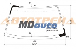 Стекло лобовое в клей TOYOTA CORONA /CARINA AT211 96- Стекло лобовое в клей TOYOTA CORONA /CARINA AT211 96-