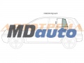 Стекло форточки (уголок) задней левой двери FORD FUSION VAN 2002-