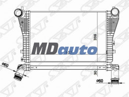 Радиатор интеркулера VW PASSAT B6 /B7 05- /TIGUAN 07- Радиатор интеркулера VW PASSAT B6 /B7 05- /TIGUAN 07-
