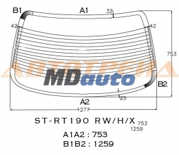 Стекло заднее с обогревом TOYOTA CORONA /CARINA E 92-96 4D Стекло заднее с обогревом TOYOTA CORONA /CARINA E 92-96 4D