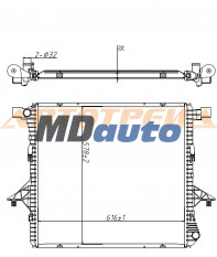 Радиатор VW AMAROK 10- Радиатор VW AMAROK 10-