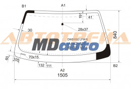 Стекло лобовое в клей LINCOLN CONTINENTAL 4D SEDAN 90-94 Стекло лобовое в клей LINCOLN CONTINENTAL 4D SEDAN 90-94