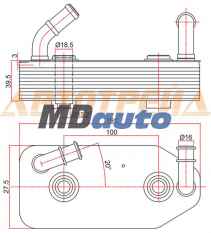Радиатор масляный AUDI A3 96-03 /SKODA OCTAVIA 96-10 /VOLKSWAGEN GOLF 97-05 Радиатор масляный AUDI A3 96-03 /SKODA OCTAVIA 96-10 /VOLKSWAGEN GOLF 97-05