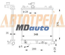 Радиатор NISSAN ROOX 2008- /SUZUKI WAGON R 08- Радиатор NISSAN ROOX 2008- /SUZUKI WAGON R 08-