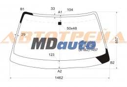 Стекло лобовое в клей TOYOTA CROWN HARDTOP 91-95 Стекло лобовое в клей TOYOTA CROWN HARDTOP 91-95