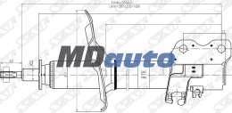 Стойка передняя NISSAN X-TRAIL 00-07 LH Стойка передняя NISSAN X-TRAIL 00-07 LH