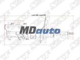 Стойка передняя NISSAN TEANA J31 03-08 RH Стойка передняя NISSAN TEANA J31 03-08 RH