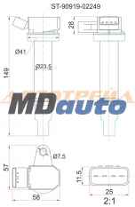 Катушка зажигания TOYOTA 2UZ-FE 02- LX470 /LCR UZJ100 (8) Катушка зажигания TOYOTA 2UZ-FE 02- LX470 /LCR UZJ100 (8)