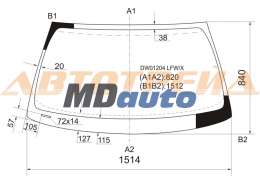 Стекло лобовое в клей LINCOLN CONTINENTAL 4D SEDAN 95-97 Стекло лобовое в клей LINCOLN CONTINENTAL 4D SEDAN 95-97