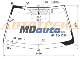 Стекло лобовое в клей TOYOTA COROLLA 06- Стекло лобовое в клей TOYOTA COROLLA 06-