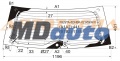 Стекло заднее (крышка багажника) с обогревом FORD FIESTA 5D HBK 2002-
