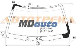 Стекло лобовое в клей TOYOTA MARK II CHASER HARDTOP 88-92 (GX80H LFW) Стекло лобовое в клей TOYOTA MARK II CHASER HARDTOP 88-92 (GX80H LFW)