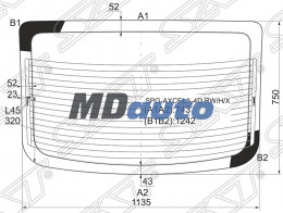 Стекло заднее с обогревом MAZDA 3 /AXELA 4D SEDAN 2004- Стекло заднее с обогревом MAZDA 3 /AXELA 4D SEDAN 2004-