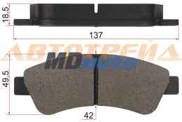 Колодки тормозные RR PEUGEOT BOXER 06- Колодки тормозные RR PEUGEOT BOXER 06-