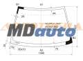 Стекло лобовое в клей TOYOTA COROLLA FIELDER 4D /5D /ALLEX /RUNX /BYD F3 2000-
